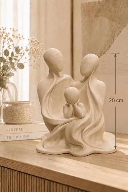 Family Statue Decor | Abstract Family Sculpture | Parent and Chill | Meaningful Gift | Shelf Styling