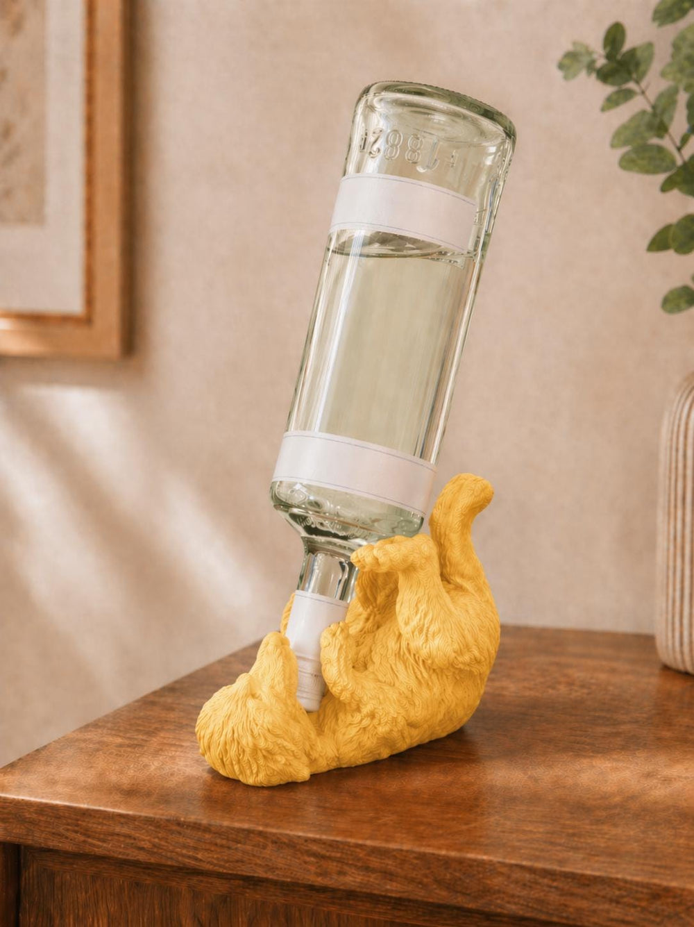 Dog Wine Bottle Holder | Alcohol Bottle Stand | Bar Decor | Novelty Wine Rack | Gift for Dog Lovers