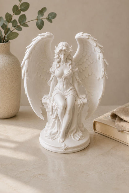 Greek Angel Statue | Winged Mythology Sculpture | Classical Home Decor | Guardian Angel Figurine | Divine Feminine