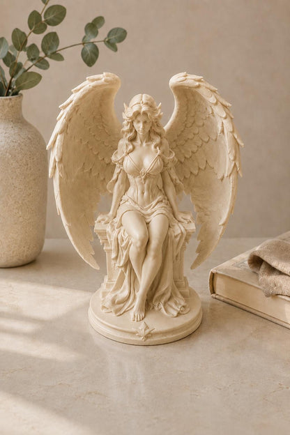 Greek Angel Statue | Winged Mythology Sculpture | Classical Home Decor | Guardian Angel Figurine | Divine Feminine