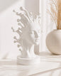 Goddess Head Statue | Sculptural Woman Bust Ornament | Neutral Bookshelf Decor | Artistic Home Decoration Gift