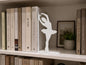 Ballerina Bookend | Elegant Ballet Dancer Shelf Decor | Book Lover Gift | Ballet Room Bookshelf Decor