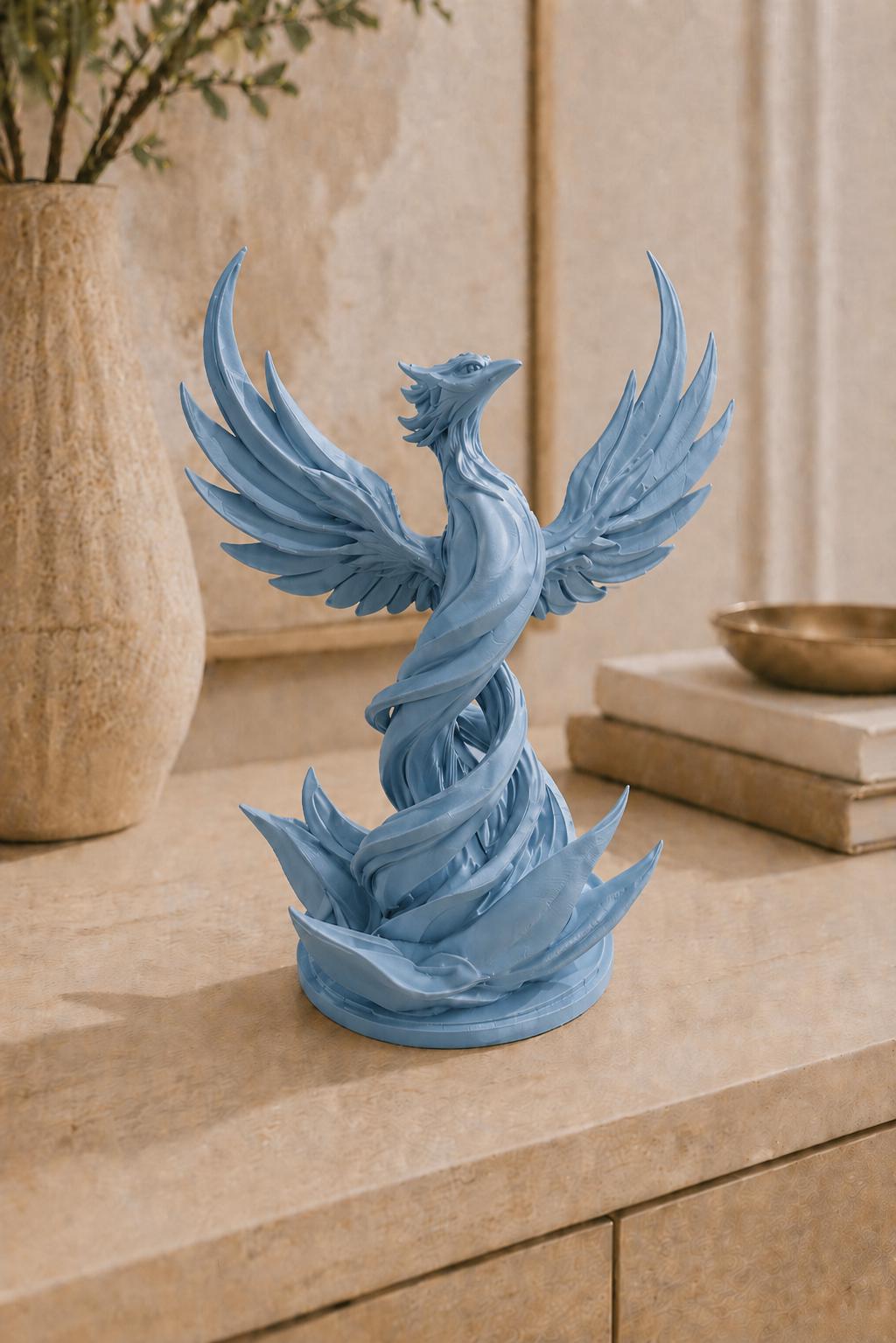 Phoenix Statue | Mythical Bird Figurine | Fantasy Home Decor | Statement Shelf Decor | Housewarming Gift