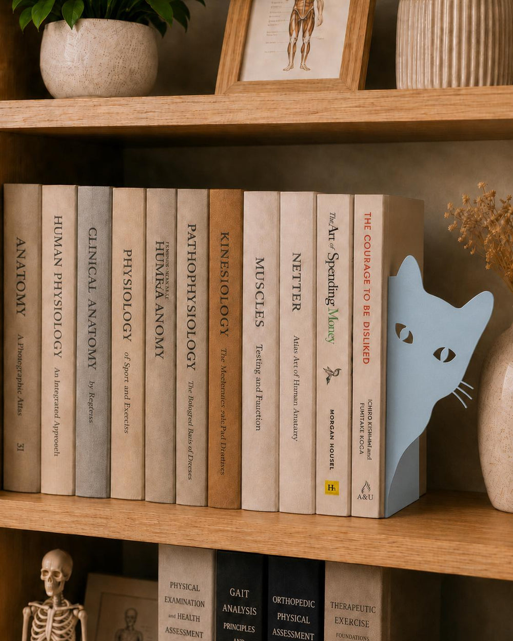 Bookend | Cat Bookshelf Decor | Pet Lover and Book Lover Gift | Shelf Decor