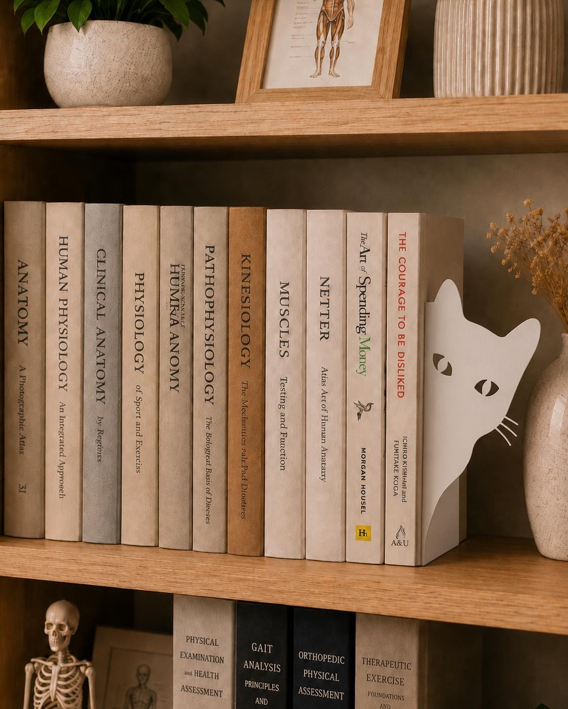Bookend | Cat Bookshelf Decor | Pet Lover and Book Lover Gift | Shelf Decor