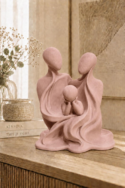 Family Statue Decor | Abstract Family Sculpture | Parent and Chill | Meaningful Gift | Shelf Styling