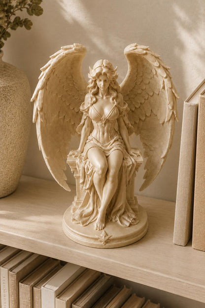 Greek Angel Statue | Winged Mythology Sculpture | Classical Home Decor | Guardian Angel Figurine | Divine Feminine