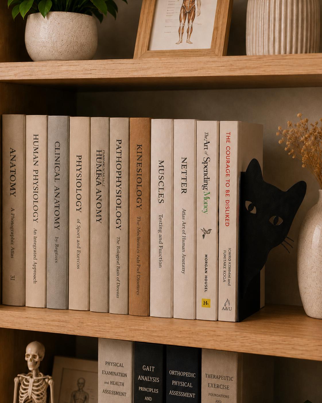 Bookend | Cat Bookshelf Decor | Pet Lover and Book Lover Gift | Shelf Decor