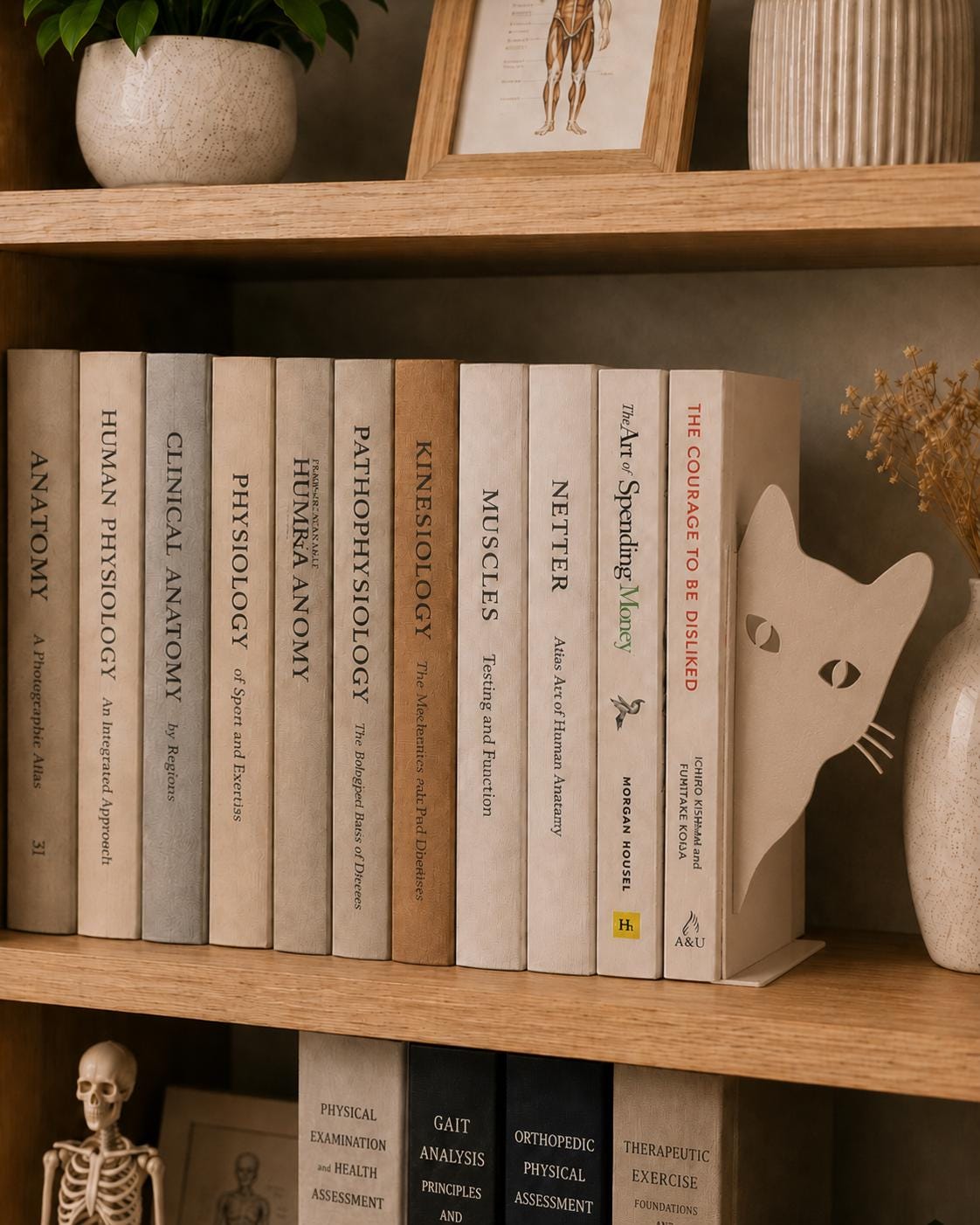 Bookend | Cat Bookshelf Decor | Pet Lover and Book Lover Gift | Shelf Decor