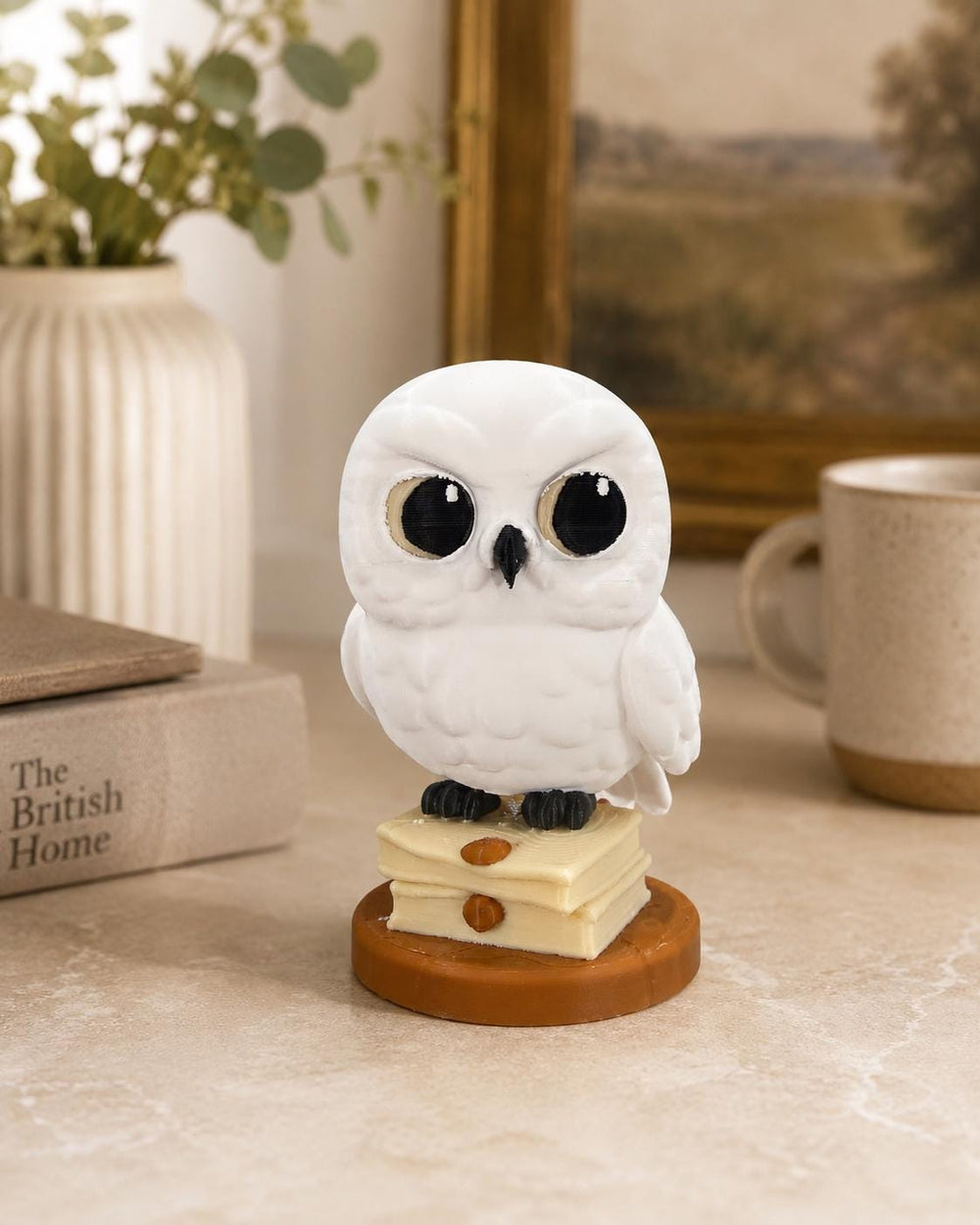 Owl on Books Statue | Book Lover Shelf Decor | Library Gift for Book Lovers