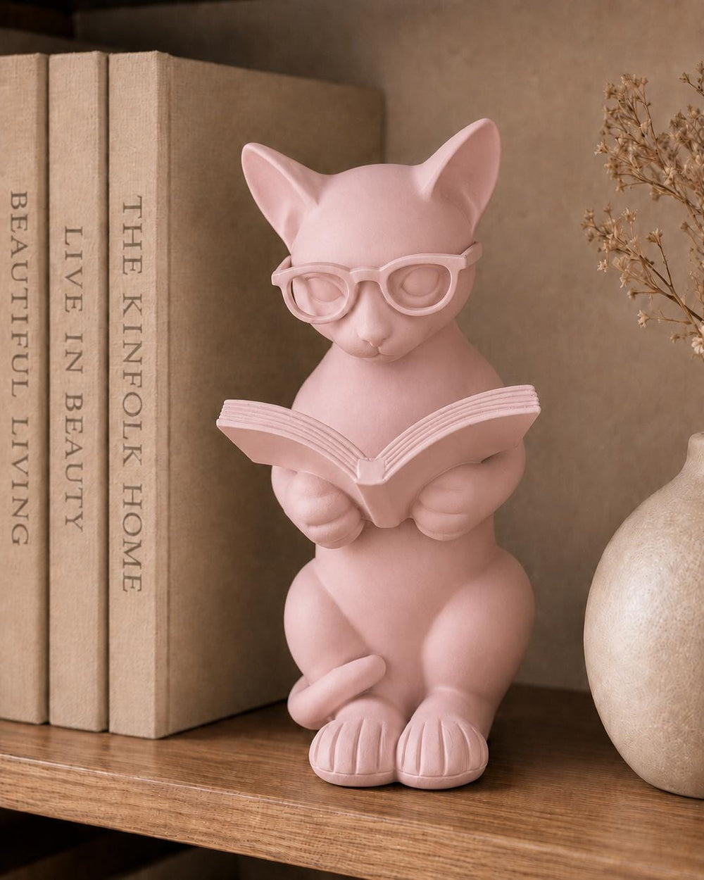 Book Lover Gift - Library Decor | Cat Lover Home Decor