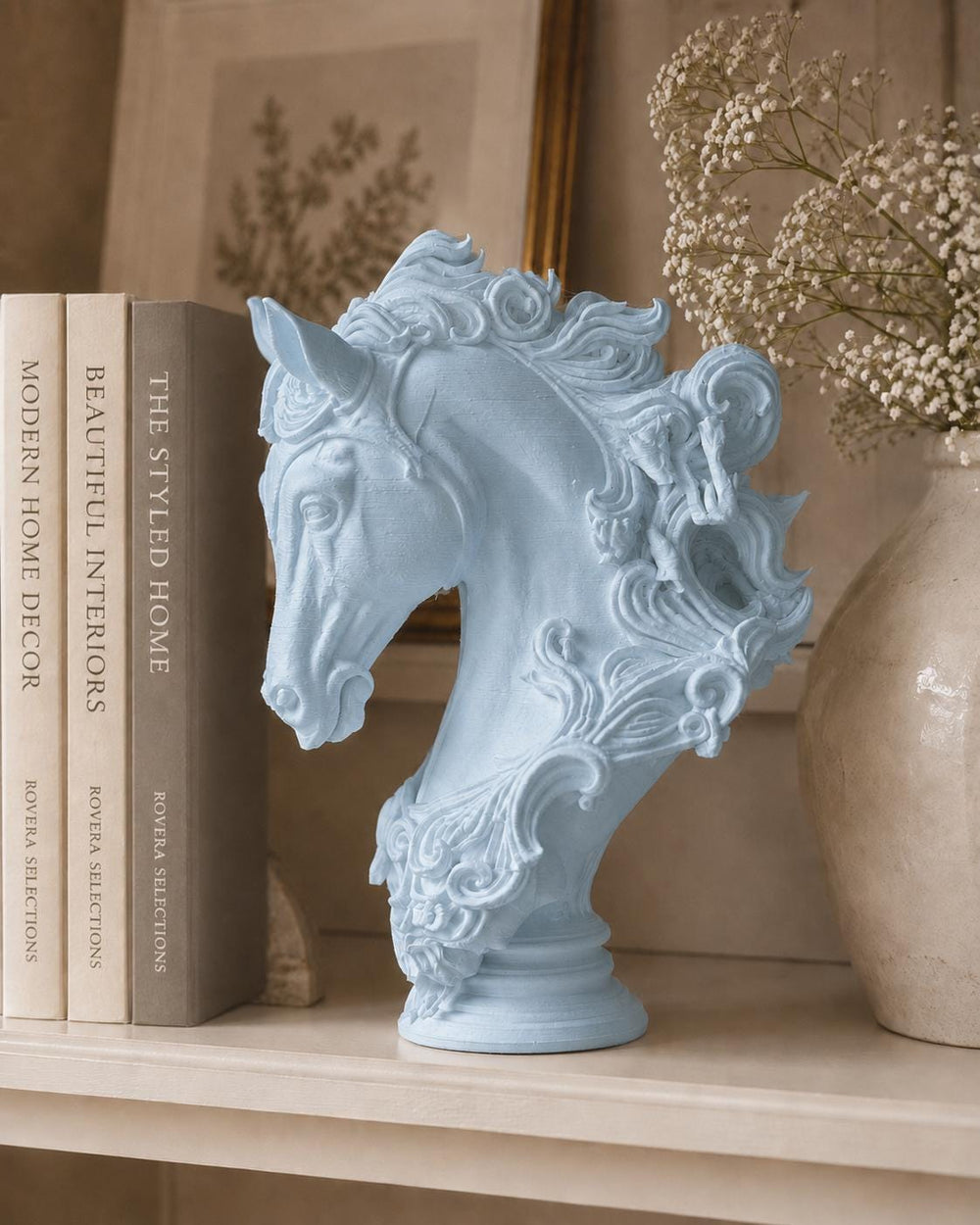 Mystical Horse Figurine | Elegant Home Decor | Fantasy Shelf Decor | Greek Legends Inspired | Housewarming Gift