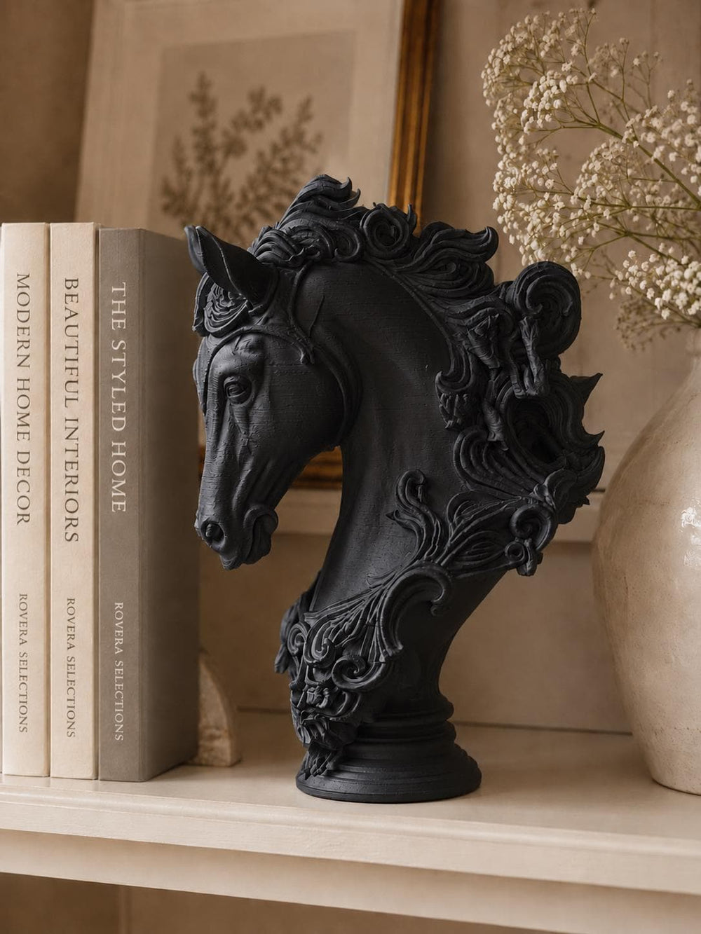 Mystical Horse Figurine | Elegant Home Decor | Fantasy Shelf Decor | Greek Legends Inspired | Housewarming Gift