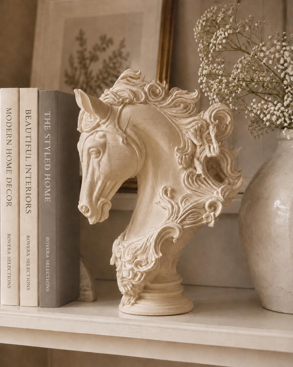 Mystical Horse Figurine | Elegant Home Decor | Fantasy Shelf Decor | Greek Legends Inspired | Housewarming Gift