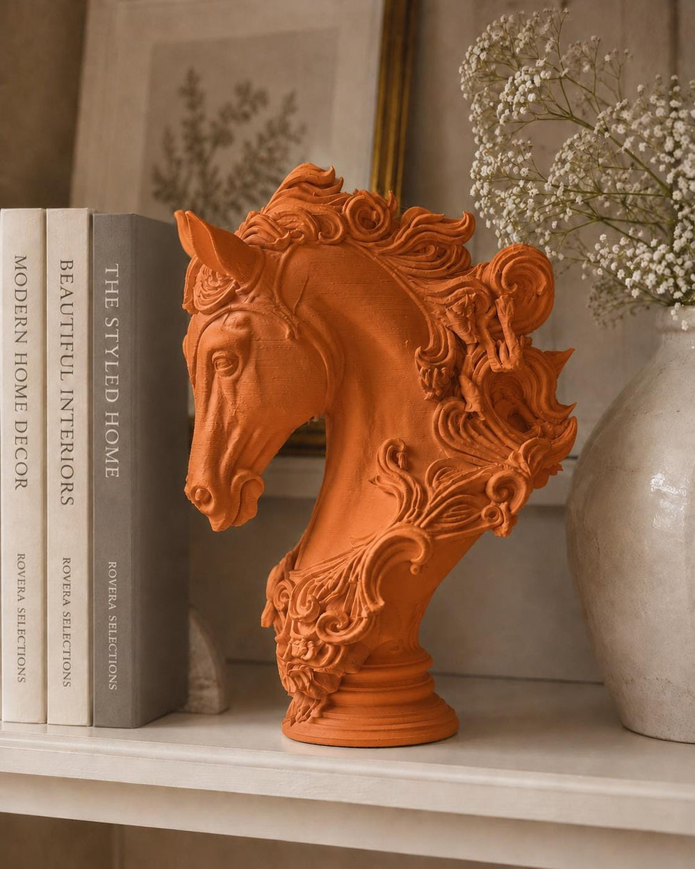 Mystical Horse Figurine | Elegant Home Decor | Fantasy Shelf Decor | Greek Legends Inspired | Housewarming Gift