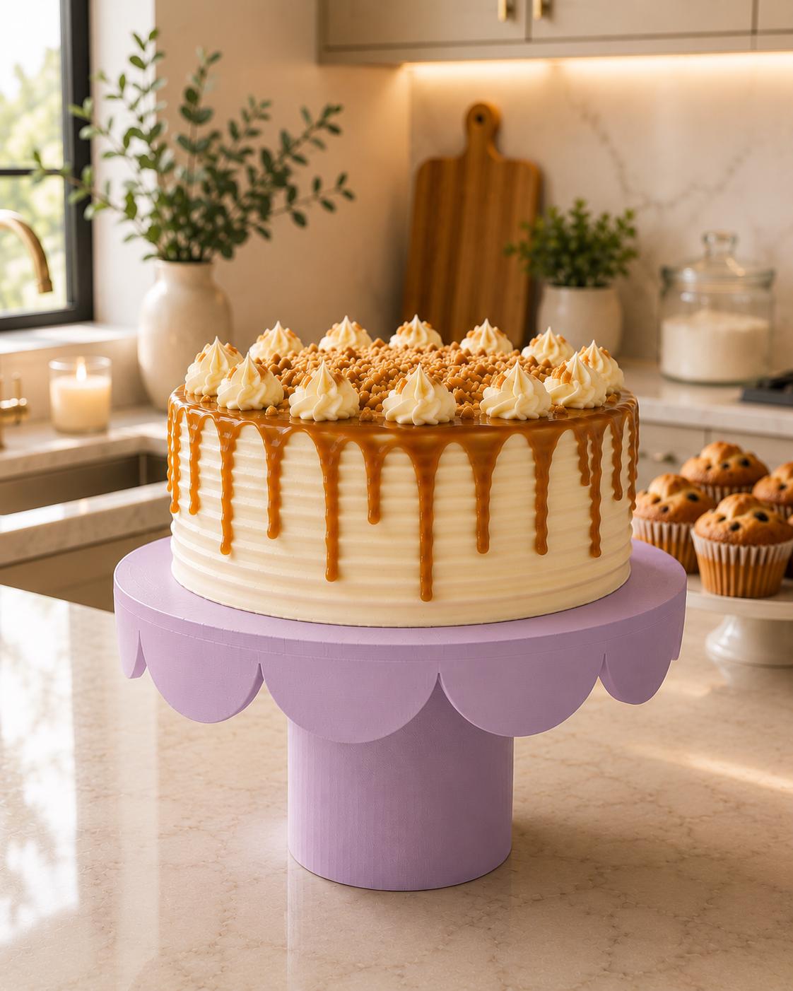 Cake Stand Pedestal | Elegant Dessert Display for Cakes, Cupcakes and Parties | Wedding & Birthday Table Decor