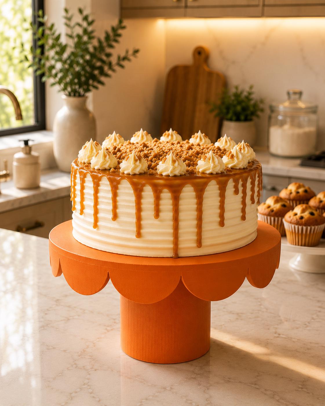 Cake Stand Pedestal | Elegant Dessert Display for Cakes, Cupcakes and Parties | Wedding & Birthday Table Decor