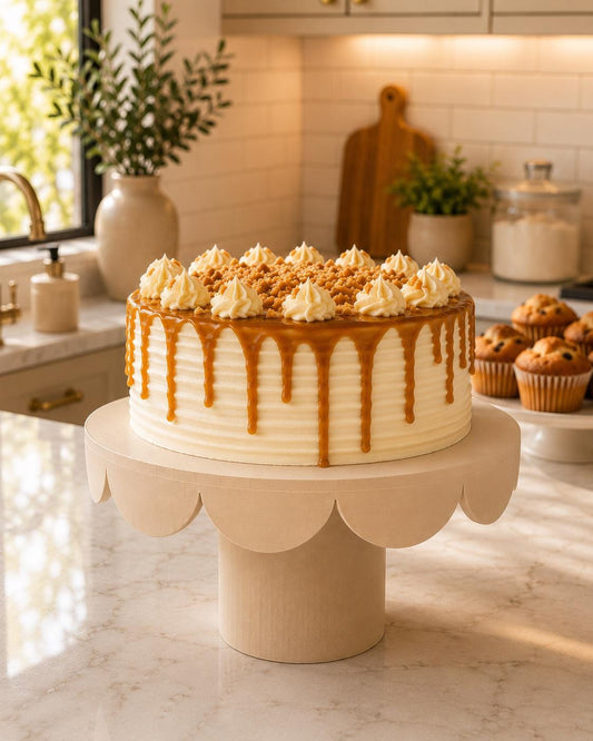 Cake Stand Pedestal | Elegant Dessert Display for Cakes, Cupcakes and Parties | Wedding & Birthday Table Decor