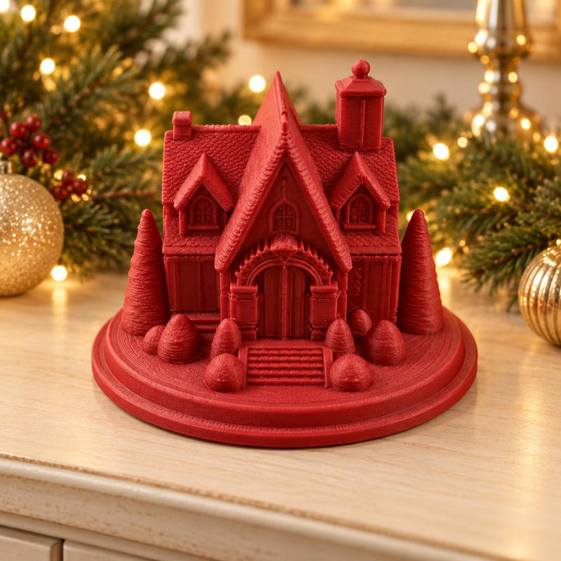 Christmas Cottage Decoration | Festive Winter House Ornament | Christmas Village Decor | Secret Santa Gift