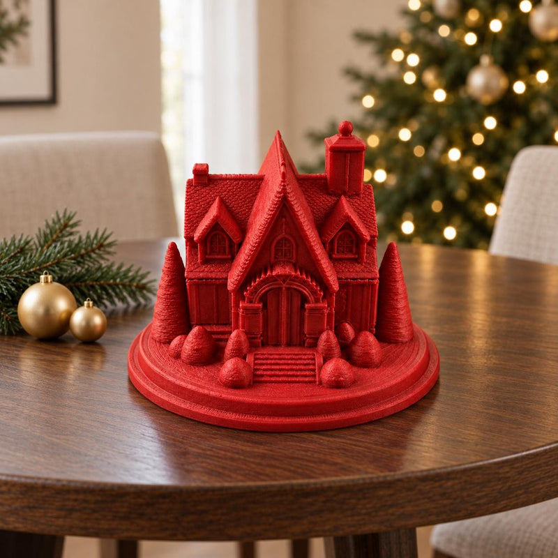 Christmas Cottage Decoration | Festive Winter House Ornament | Christmas Village Decor | Secret Santa Gift