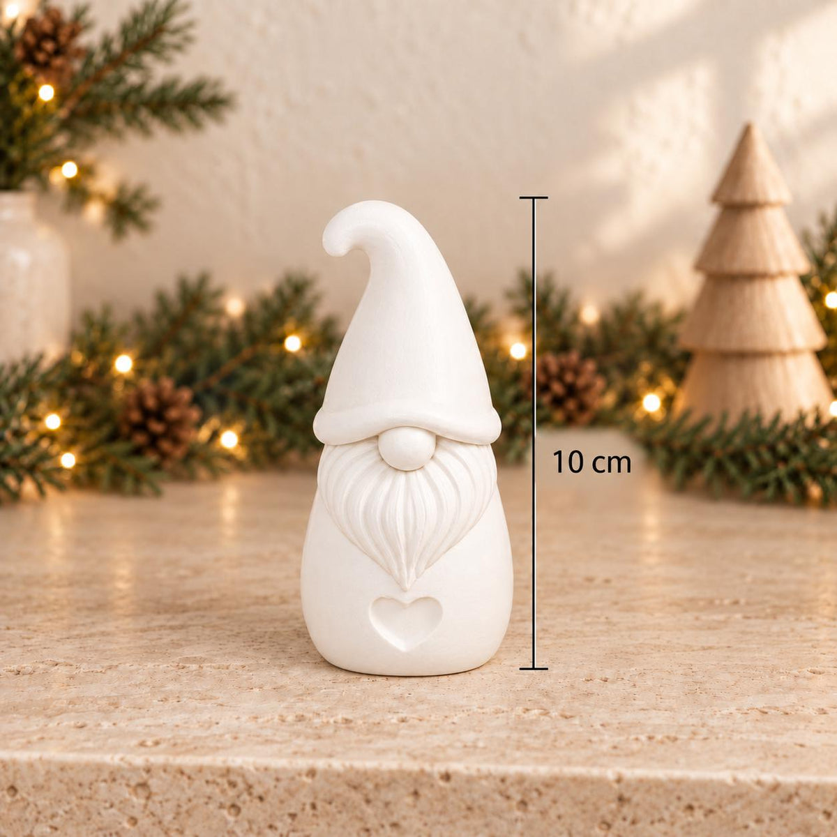 Heart Christmas Gnome Decoration | Gonk Ornament | Minimalist Winter Shelf Decor | Family Secret Santa Gift