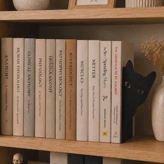 Bookend | Cat Bookshelf Decor | Pet Lover and Book Lover Gift | Shelf Decor