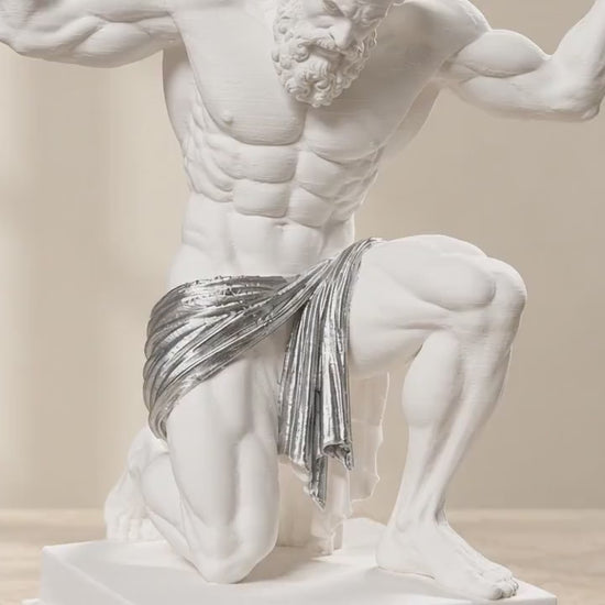 Atlas Greek Mythology Sculpture | Classical Home Decor | Abstract Sculpture | Housewarming Gift