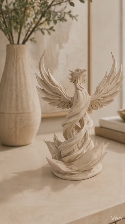 Phoenix Statue | Mythical Bird Figurine | Fantasy Home Decor | Statement Shelf Decor | Housewarming Gift