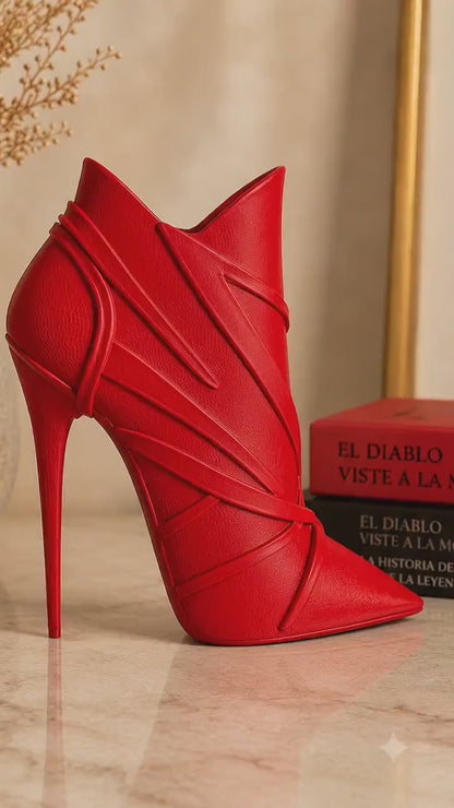 Stiletto Shoe Statue | High Heel Decor | Fashion Lover Gift | Statement Home Decor | Decorative Vase