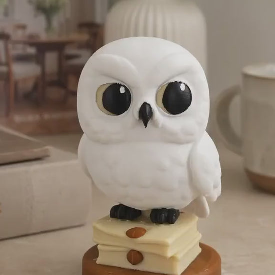 Owl on Books Statue | Book Lover Shelf Decor | Library Gift for Book Lovers