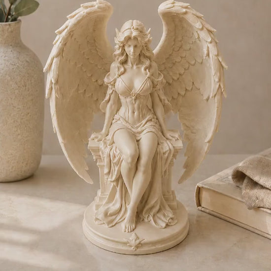 Greek Angel Statue | Winged Mythology Sculpture | Classical Home Decor | Guardian Angel Figurine | Divine Feminine