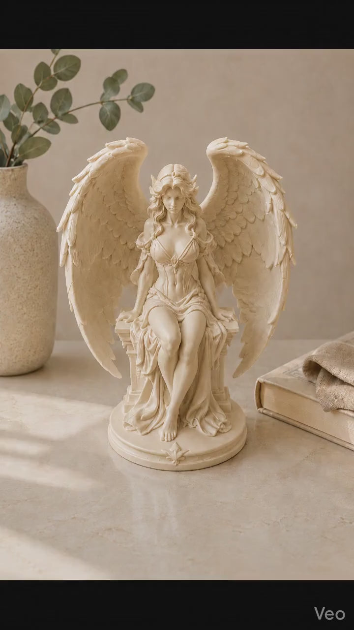 Greek Angel Statue | Winged Mythology Sculpture | Classical Home Decor | Guardian Angel Figurine | Divine Feminine