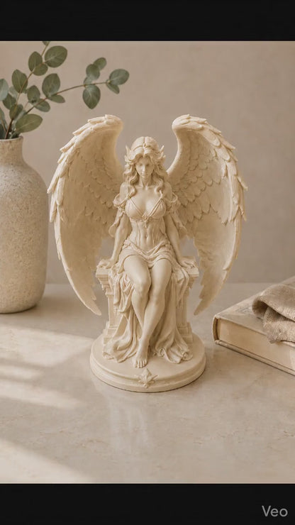 Greek Angel Statue | Winged Mythology Sculpture | Classical Home Decor | Guardian Angel Figurine | Divine Feminine