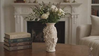 Angel Flower Vase | Neutral Summer Flower Arrangement | Roman Inspired | Romantic Home Decor Gift